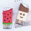 New Summer Cute Donut Ice Cream Water Bottle With Straw Creative Square Watermelon Cup Portable Leakproof Tritan Bottle BPA Free ► Photo 2/6