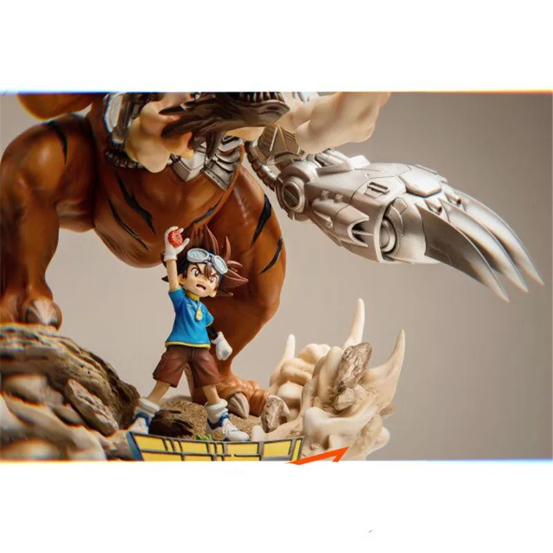 45 см Digimon Adventure статуя из металла Greymon бюст имитация искусства и рукоделия полная длина портрет мультфильм GK фигурка игрушка M4052