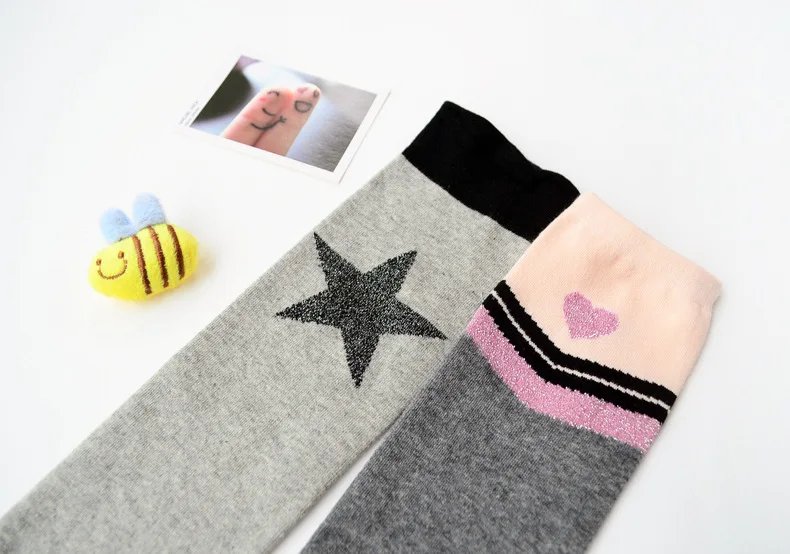 Детские носки: носки для девочек из чесаного хлопка на весну и осень; милые детские носки принцессы