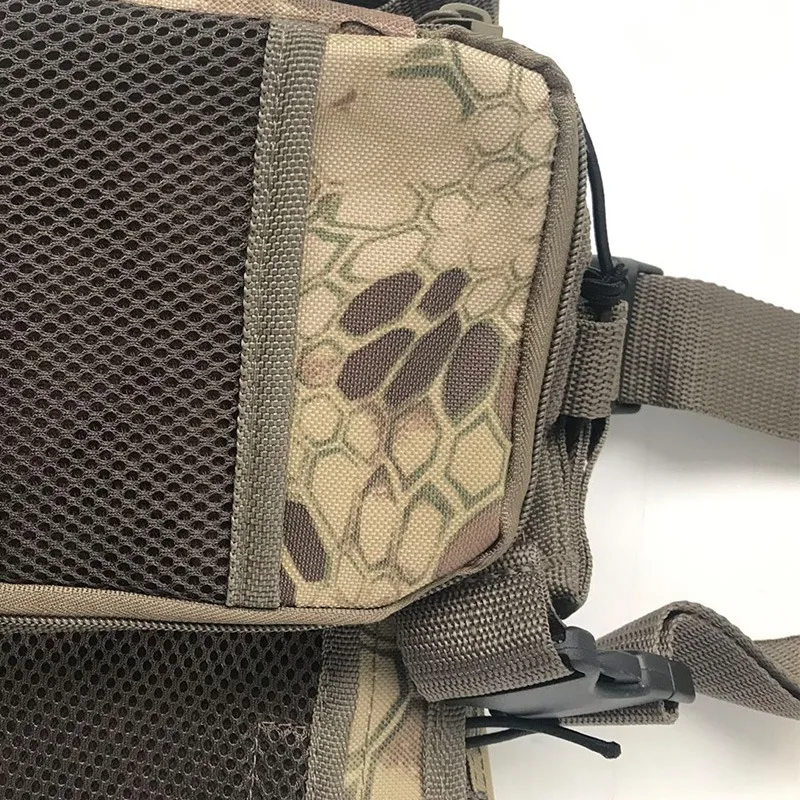 Шестерни Mf стиль Uw Iv нагрудная установка 600D Molle жилет с несколькими карманами для Edc инструменты фонарик Фонарь Bbs патчи