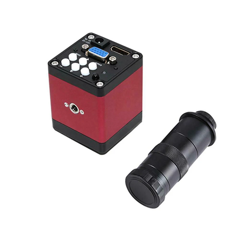 

60F/S Camera 1/3 Inch 14MP Sensor HDMI VGA HD Digital Video Industrial Microscope Video Camera EU/US Plug Set