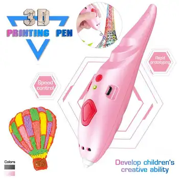 

2020 NEW 3D Pen Printer 3D Drawing Scribble Printing Pencil with Colorful PLA Filament for Kids DIY Children Gifts