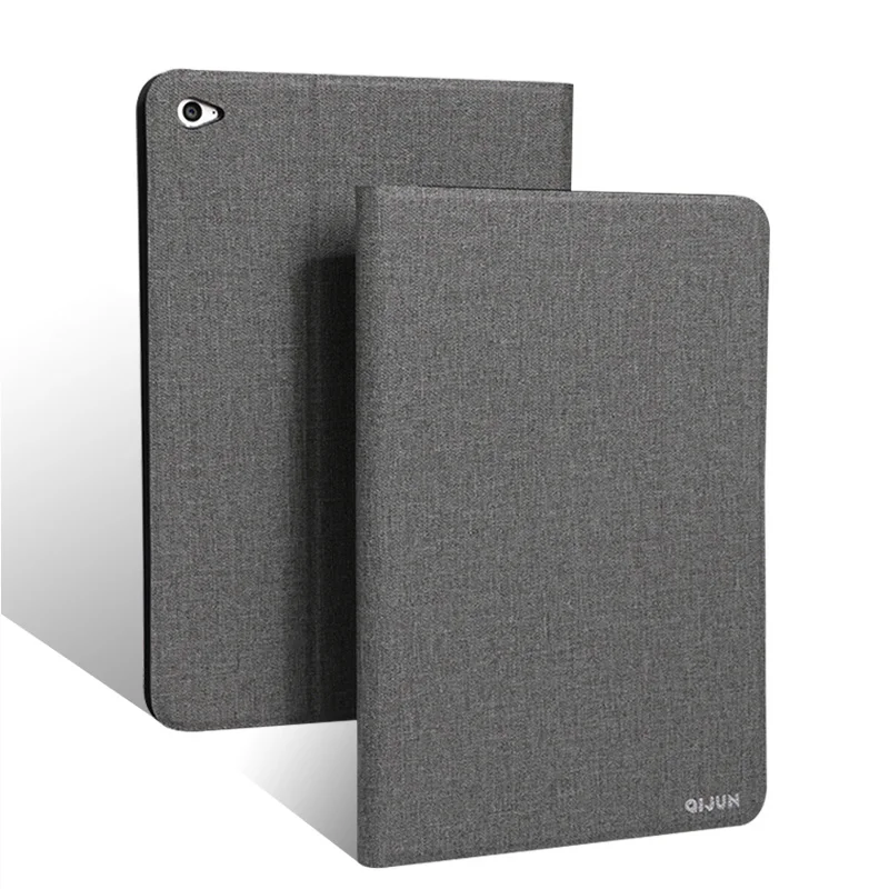 Gray Чехол для планшета lenovo Tab 4 8 TB-8504F 8 дюймов QIJUN для Tab4 TB-8504N 8504X2017 8,0 ''Тонкий флип-чехол из мягкой кожи - Цвет: Gray