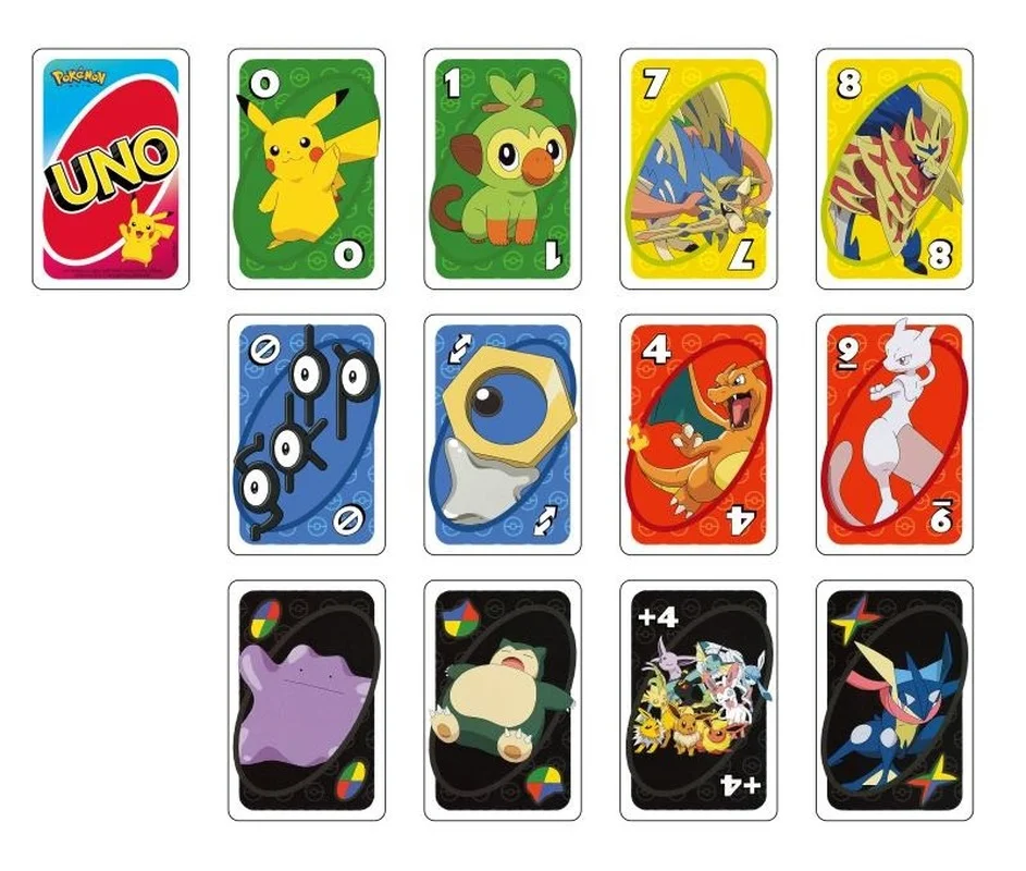 Pokemon UNO Games Cards  Anime Pikachu Card Game Family Funny Entertainment Board Game Poker Cards Game Gift Box