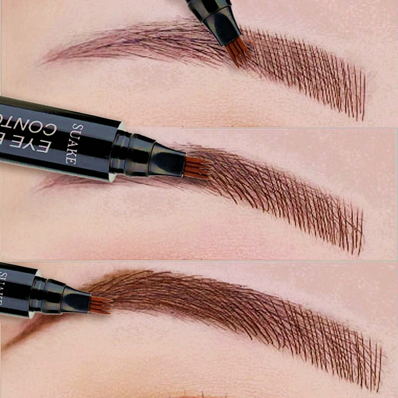 Eye Brow Pencil Waterproof Microblading Eyebrow Tattoo Pen Long lating Fine Sketch Fork Tip Professional Liquid Eyebrows Pen|Eyebrow Enhancers| - AliExpress