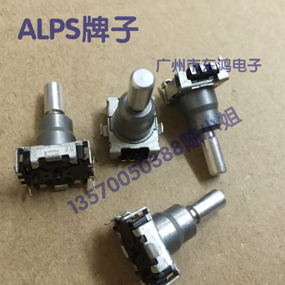 

2PCS/LOT ALPS Alps EC1 patch encoder with switch 24, location 12 pulse, fine round shaft 20mm