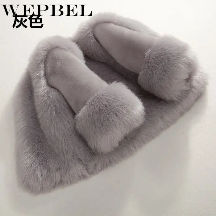 WEPBEL/Меховая куртка для девочек; Верхняя одежда для детей; куртки для маленьких детей; теплое плотное пальто; однотонная верхняя одежда из искусственного меха; пальто