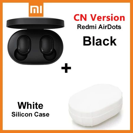 Xiaomi Redmi Airdots TWS беспроводные Bluetooth наушники стерео бас гарнитура с микрофоном голосовой помощник управление AI - Цвет: CN Add 1 Case