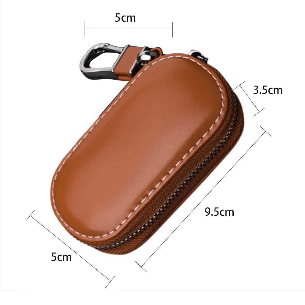 Kompakte Leder Schlüssel Organizer Folding Tasche Schlüssel Halter mit Sichere V