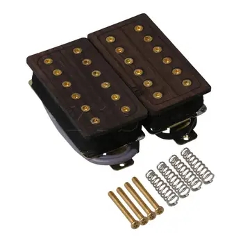 

Yibuy Maple and Copper Double Coil Pickup with Hexagon Socket Screw for Guitar