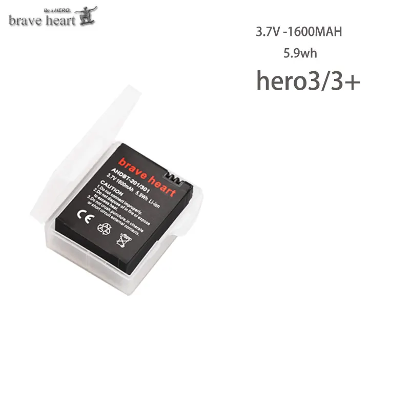 Батарея высокой емкости для gopro hero 3 GoPro hero3+ TYPE-C Зарядное устройство USB+ чехол для аккумулятора для gopro go pro hero 3 3+ аксессуары для камеры