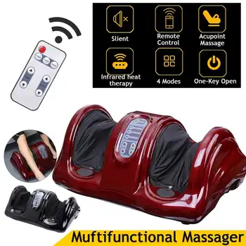

110V/220V Electric Heating Foot Body Massager Shiatsu Kneading Rolling Vibration Machine Reflexology Calf Leg Pain Relief Relax