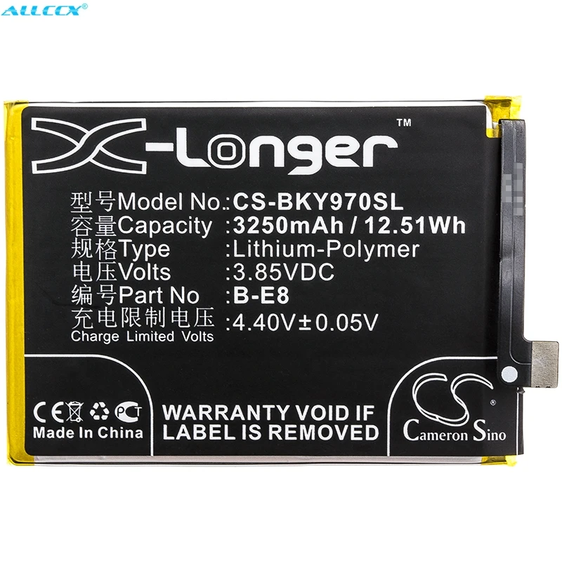 Аккумулятор Cameron Sino 3250 мАч для BBK/VIVO V1813 V1813A V1813T Y97 | Мобильные телефоны и аксессуары
