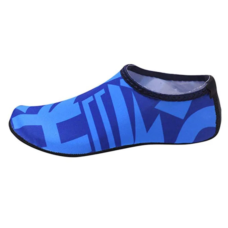 Blue XL41-42 Новые пляжные спортивные носки для плавания мужские и женские противоскользящие туфли для подводного плавания Йога для серфинга дайвинга обувь плавники D40 - Цвет: Blue XL41-42