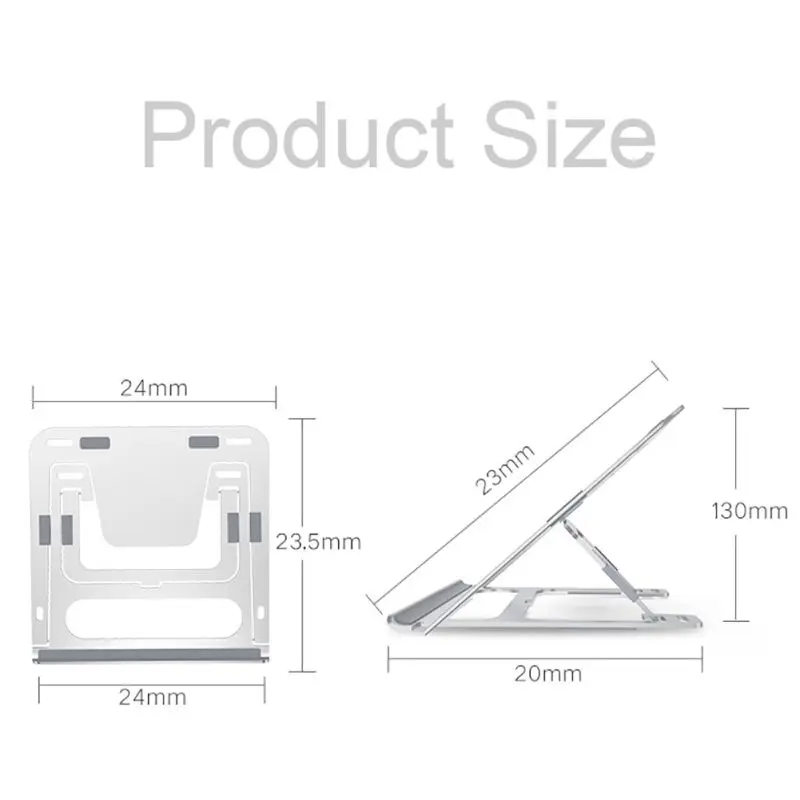 Стабильный держатель для ноутбука с розовым золотом, регулируемый складной портативный держатель для ноутбука, универсальный эргономичный держатель для ноутбука