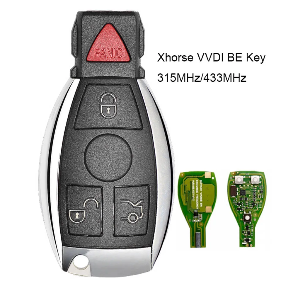 US $26.47 XHORSE VVDI BE Key Pro For Benz V15 PCB Remote Key Chip Improved Version Smart Key Fob 315 433Mhz