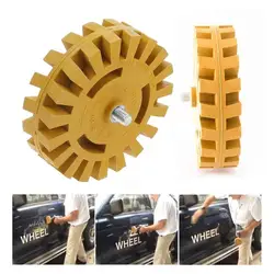 Roue de gomme de voiture de 4 pouces 100mm, adaptateur de perceuse électrique lisse, décalcomanie de réparation de peinture caoutchouc efficace pratique rapide 