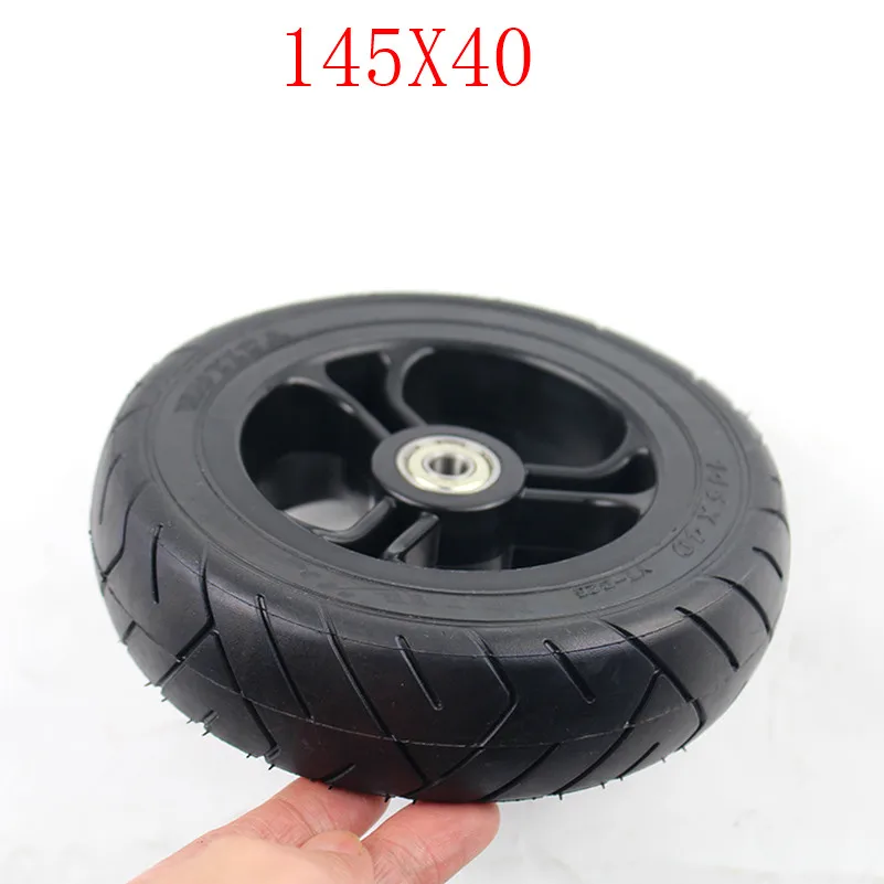 2CS 145X40 безвоздушного колеса для электрический скейтборд Лонгборд с колесным шкивом 6 дюймов шины электрический скутер сплошное колесо