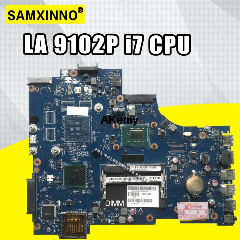 VAW11 LA-9102P REV: 17 de 1,0 для Dell Inspiron 3721 5721 материнская плата для ноутбука CN-0N9G7X 0N9G7X I7-3537U материнская плата для процессора originais