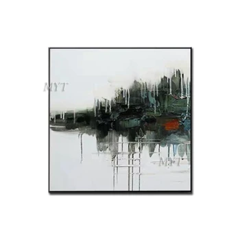 

Unframe New Arrival Fashion Abstract Oil Painting Handmade On Canvas Wall Pictures For Coffee Bar Home Wall Decoration Artwork
