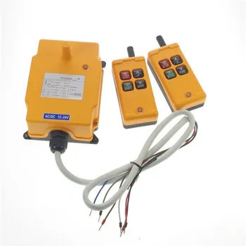 

4 Buttons HS-4 1Speed 2 Transmitter Hoist Crane Truck Remote Control System 12V