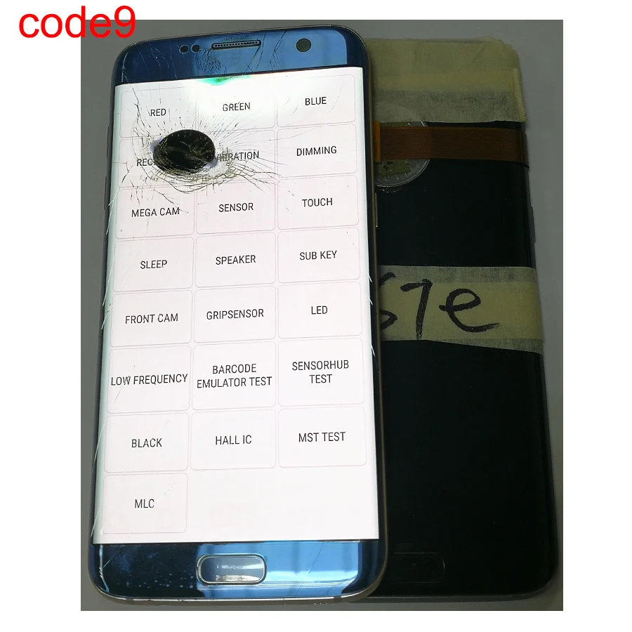 JPFix S7edge экран в сборе с рамкой сломанной изогнутой поверхности дисплей сенсорный ЖК-экран
