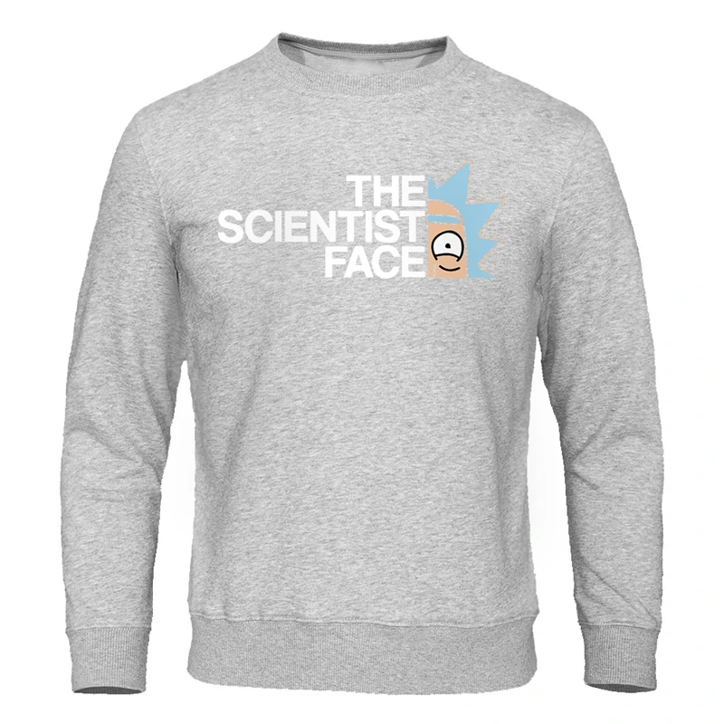 gray 6 Рик Морти модные толстовки с капюшоном The Science Face аниме ТВ Рик и Морти крутые Пуловеры Повседневная хлопковая осенняя одежда для мужчин - Цвет: gray 6