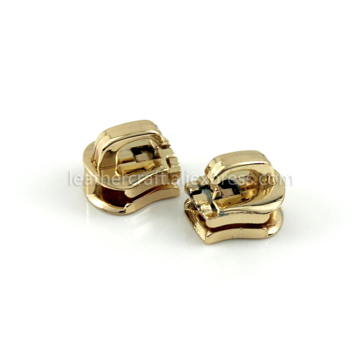 Lightgold 10 шт Металл 5# молния для Open-end джинсы Cremalleras пуховик Куртка Одежда сумка застежки-молнии для шитья - Цвет: Lightgold