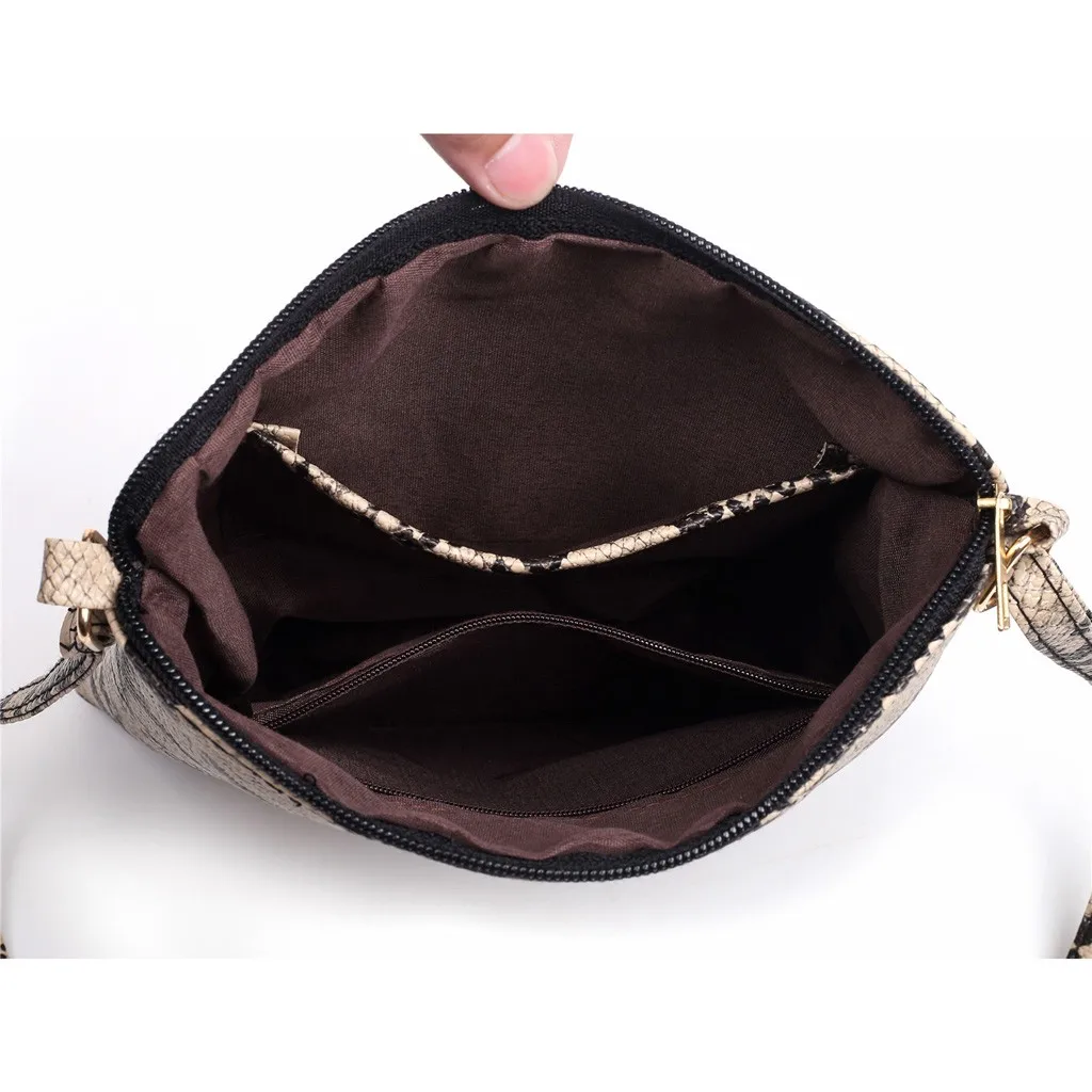 Женская сумочка со змеиным принтом, сумки через плечо, модная женская сумка на молнии с кисточками и змеиным принтом, сумка на плечо, сумка на плечо# g4