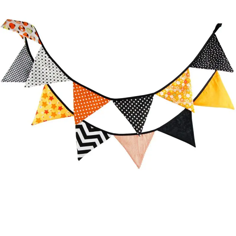 

Cute Rabbit Bunny Banners For Easter Party Decoration Linen Pennant Banner Rabbit Easter Triangle String Flag For Kids