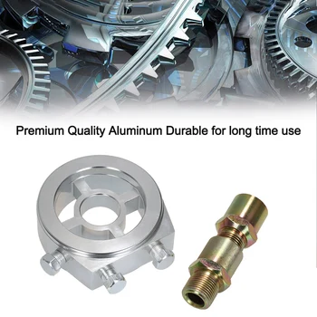 

Car Accessories Universal Car Oil Filter Cooler Sandwich Plate Adapter for Oil Temperature & Oil Pressure