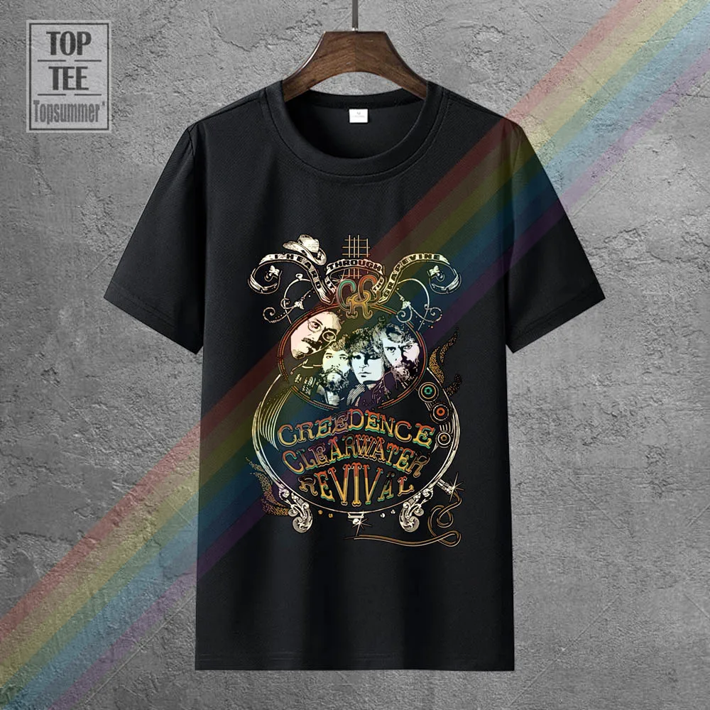 

New Popular Ccr Creedence Clearwater Revival Rock Men'S Black T Shirt Size S 3Xl Harajuku Summer 2018 Tshirt Short Sleeve Plus