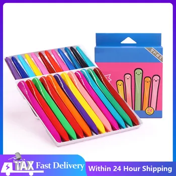 36 Colors Triangular Crayons Safe Non-toxic Triangular Colouring Pencil for Students Kids Children Stationery school supplies