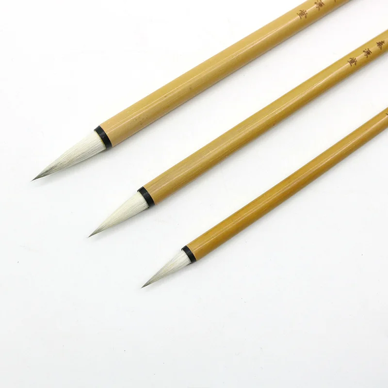 3pcs Calligraphy Chinese Traditional Calligraphy Set Brush Landscape Painting Brush sheep Hair Pen Writing Set for Students paint brush,calligraphy brush,art supplies