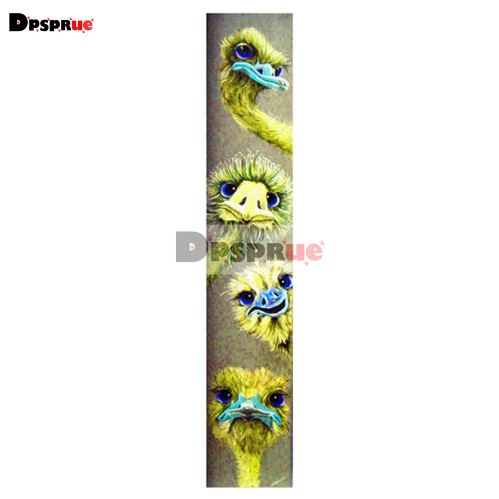 

Dpsprue Full 5D DIY Square/Round Diamond Painting Cross Stitch -ostrich- 3d Round Embroidery Mosaic Resin Home Decor Gift DS216