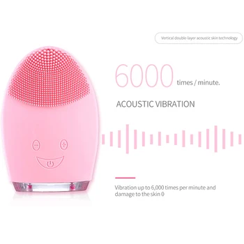 

Electric Face Cleansing Brush Facial Cleaner Device Pore Clean Facial Cleansing Machine Silicone Face Massage Washing Tool