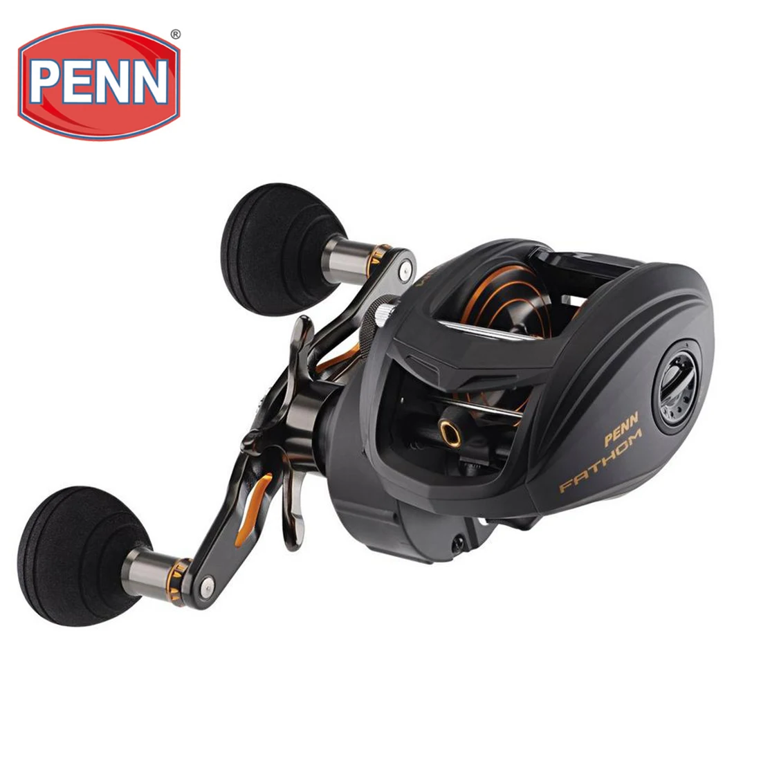 PENN FATHOM Baitcasting Fishing Reel 200LPHS 300LPHS 400LPHS Sea Fishing  Dual Action Casting Brake Low Profile Saltwater Reel