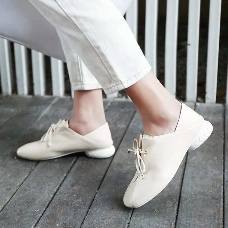 

[Chengdu Handmade Shoes] Pq317-4 Tire with WOMEN'S Shoes Ultra-Soft Cowhide Double Purpose Versatile Genuine Leather WOMEN'S Sho