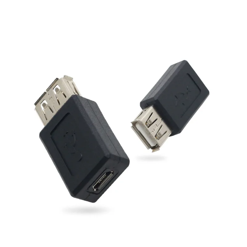 Новый черный Переходник USB 2 0 типа A Мама-мама Micro B мама | Мобильные телефоны и