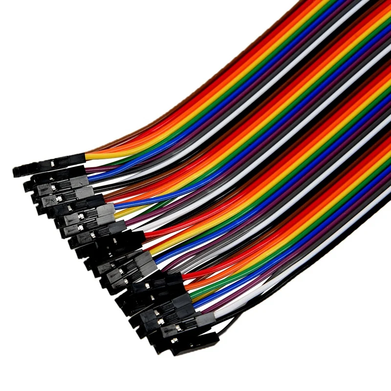 3 set 40pc Dupont Wire Jumper Cable 1P-1P 2.54mm Male to Female length 20cm