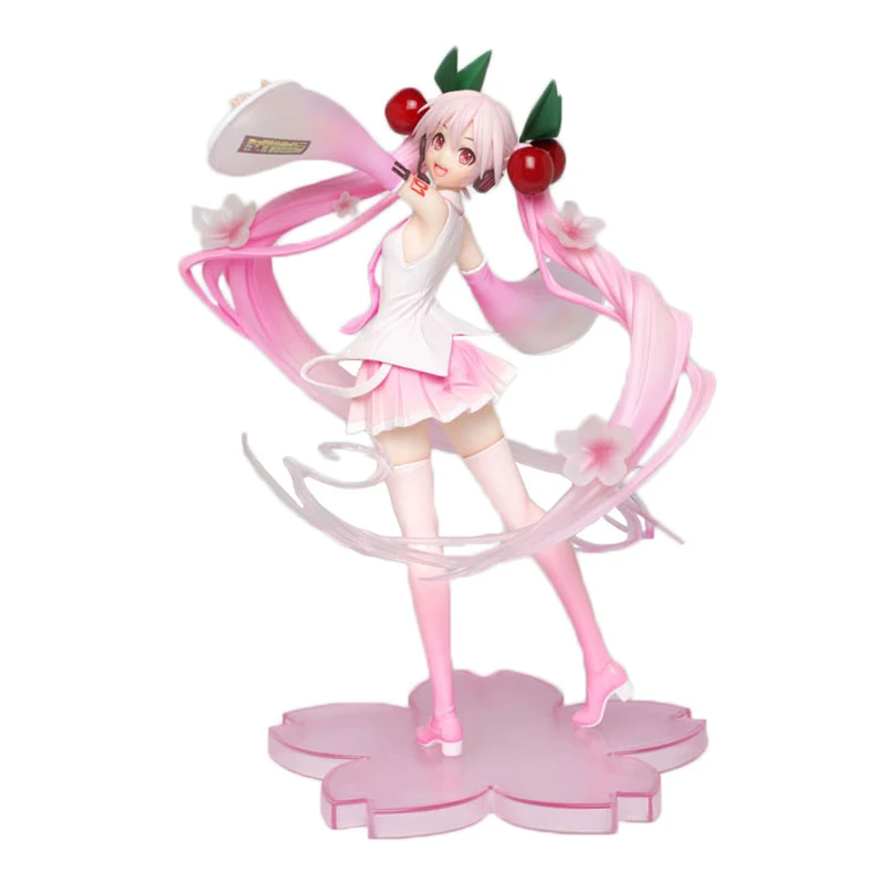 2020 New 23cm Anime Pink Sakura Ghost PVC Action Figures Girls Model Toys Collecting Gifts for Girls Dress wedding Spring