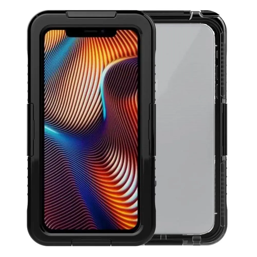 black Чехол для телефона для iPhone XR водонепроницаемый чехол Противоударная Защитная крышка пылезащитный чехол Защита задняя крышка противоударный - Цвет: black