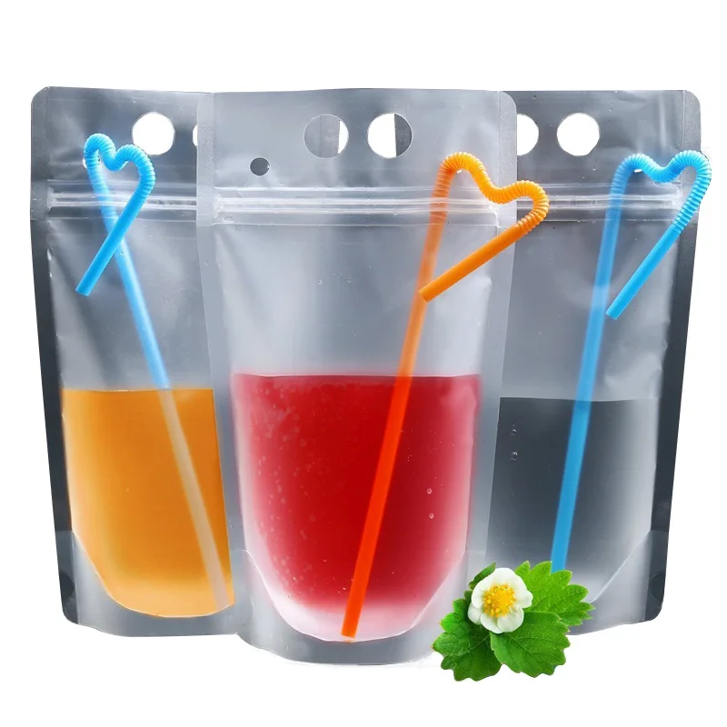 

VIP Link To USA 2000pcs 500ml Stand-up Juice Drink Bag Packaging Bag Portable Spout Pouch for Beverage Liquid Juice Milk Coffee
