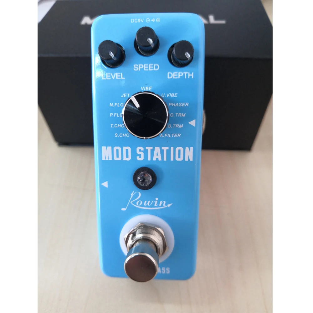 Rowin LEF 3808 Mod Station Pedal 11 видов классического эффекта модуляции хранение звуковых