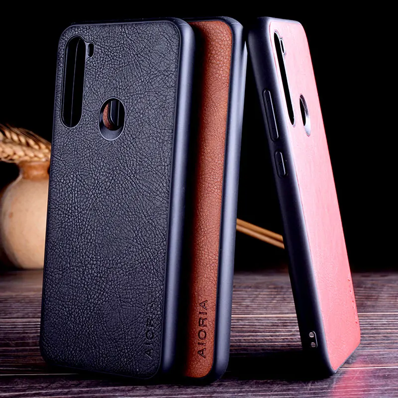 Чехол для xiaomi redmi note 8 pro 8T 7 funda роскошный кожаный винтажный узор личи 7A 8A 6 6A 5 K30 5G 9 9A
