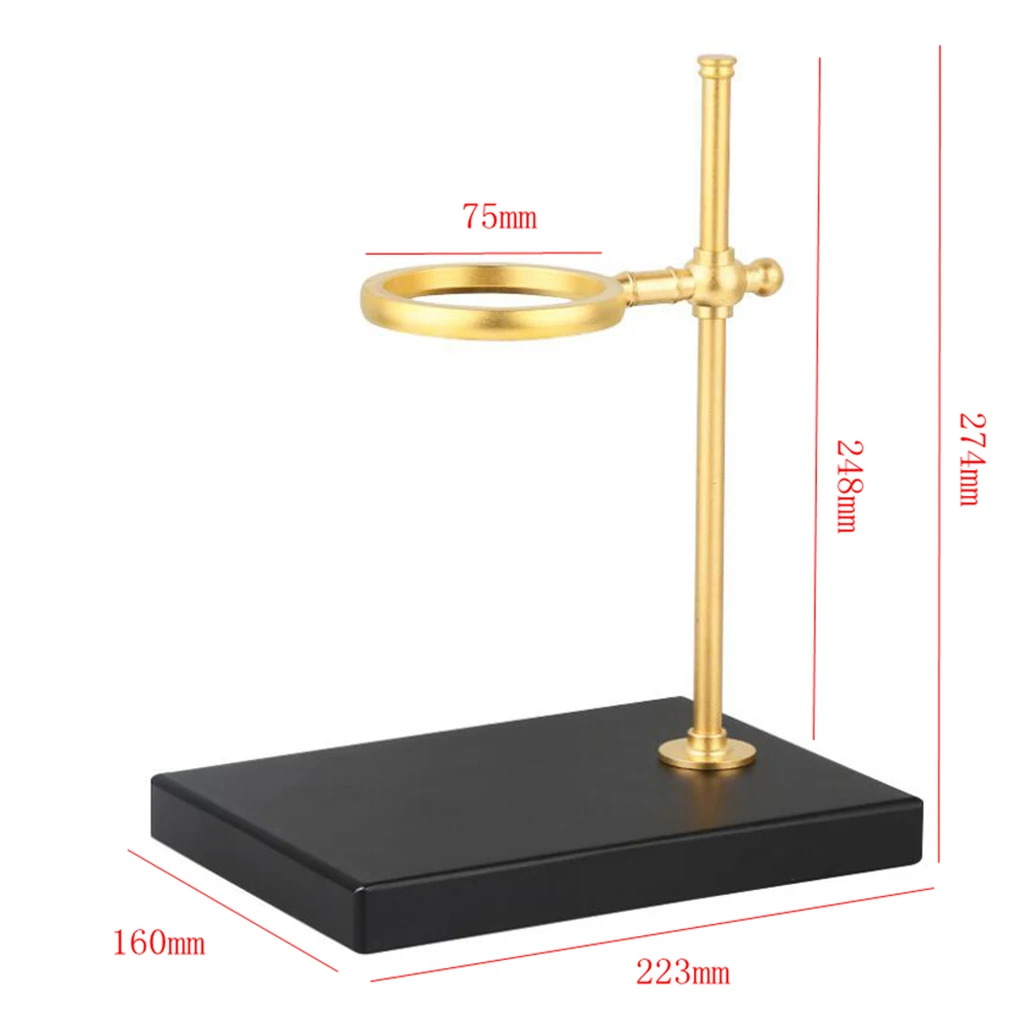 Wood &Copper Manual Pour Over Drip Coffee Tea Filter Dripper Stand Rack