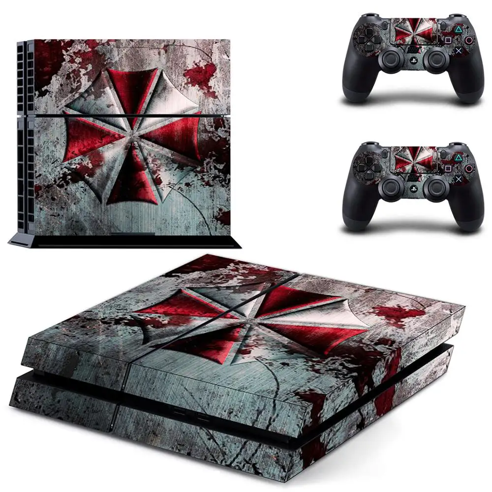 PS 4 sticker s PS4 наклейка обитель злой кожи Play station 4 наклейки Pegatinas Adesivo для консоли playstation 4 и 2 контроллера