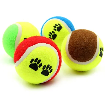 

Pets Dog Cat Toy Biting Resistance Vogue Tennis Balls Run Catch Throw Play Funny Interactive Training Chew Pets Toys Ball