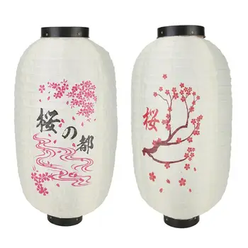 

10 inch Japanese Style Cloth Lantern Lucky Cat Festival Decor Chochin Bistro Bar Waterproof Lantern Restaurant Party Decoration