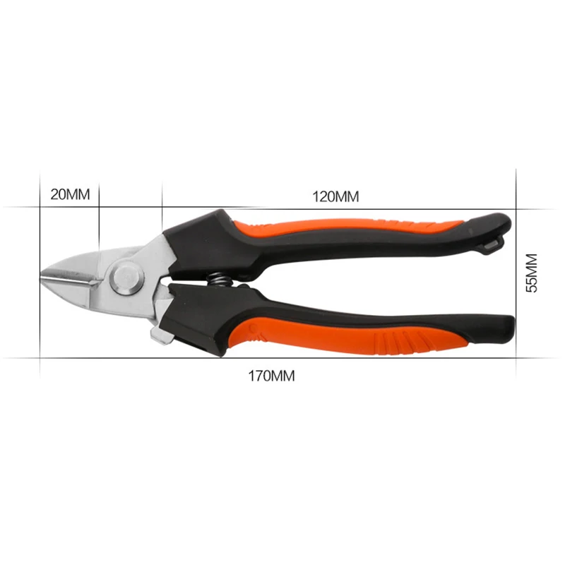Sd-206 Diagonal Pliers Electronic Scissors Stripping Scissors Oblique Shears Cable Wire Cutter 5Cr13 Manually Pliers